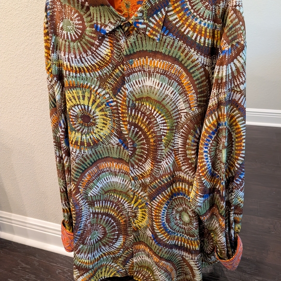 Robert Graham Other - Robert Graham Multicolor Patterned Men's Shirt Beautiful Brown/Olive Colors